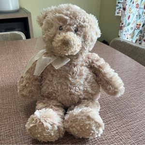 Baby Gund Soothing Sounds Plush Shaggy Teddy Bear Crib Toy New Batteries Incl.